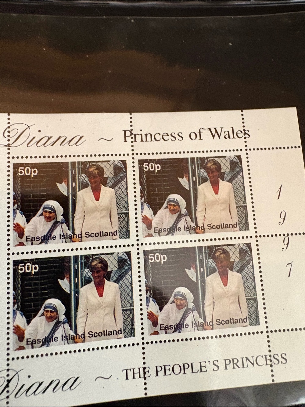 Diana Princess of Wales Stamp Sheet Set (8 Sheets)